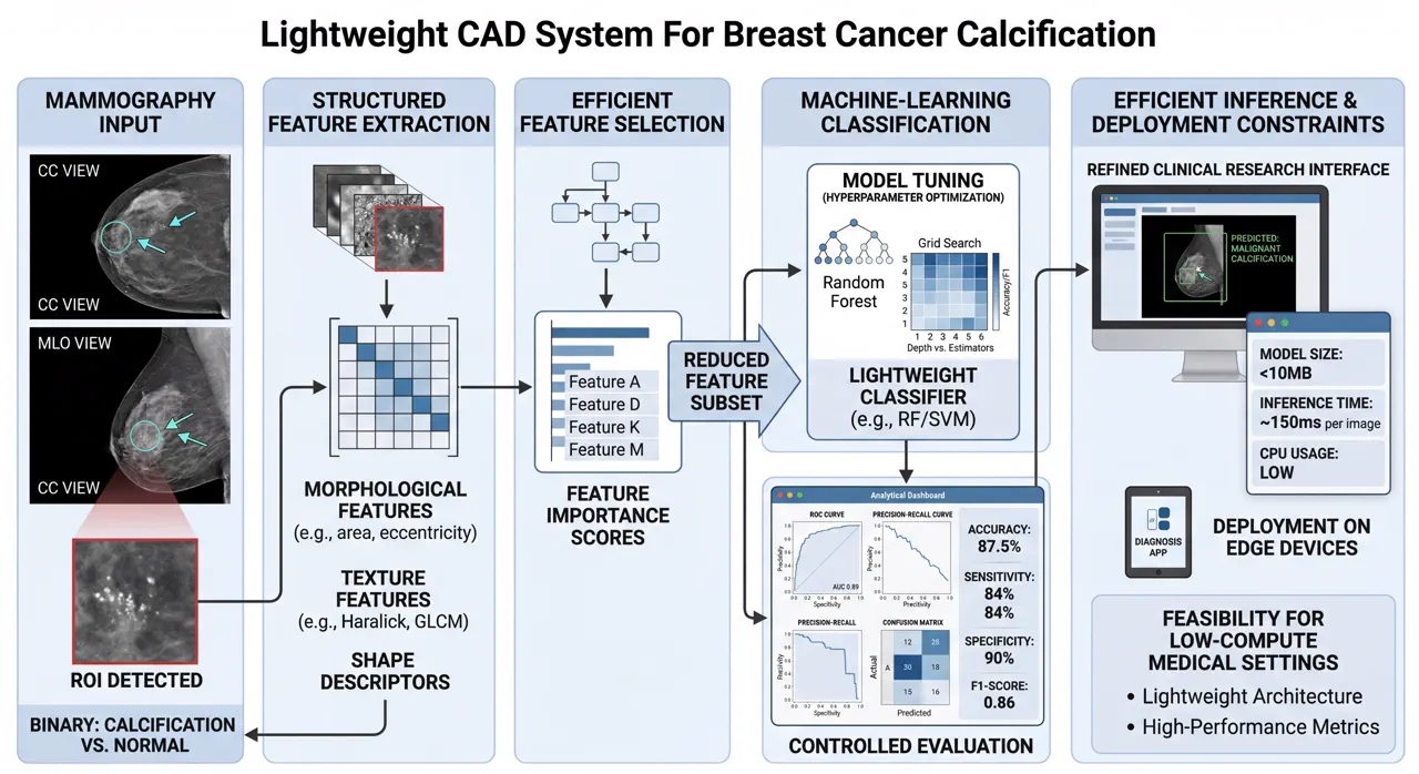 乳腺癌钙化点辅助诊断算法示意
