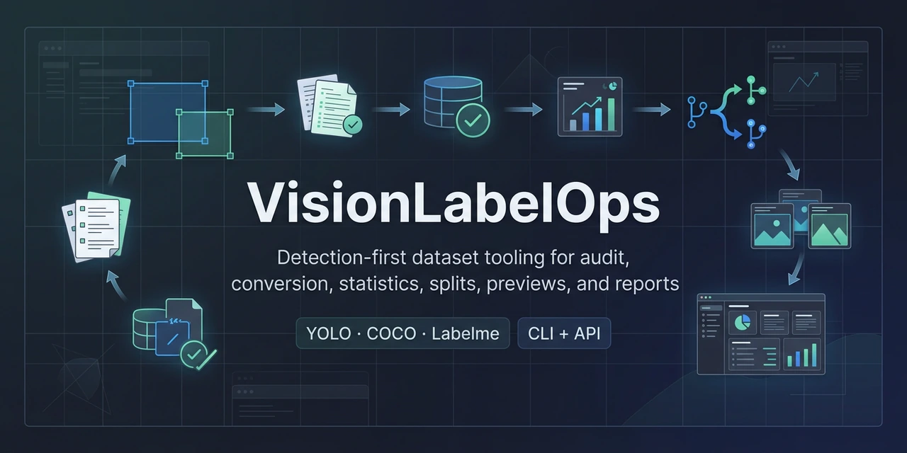 VisionLabelOps 数据集审计与预览界面示意